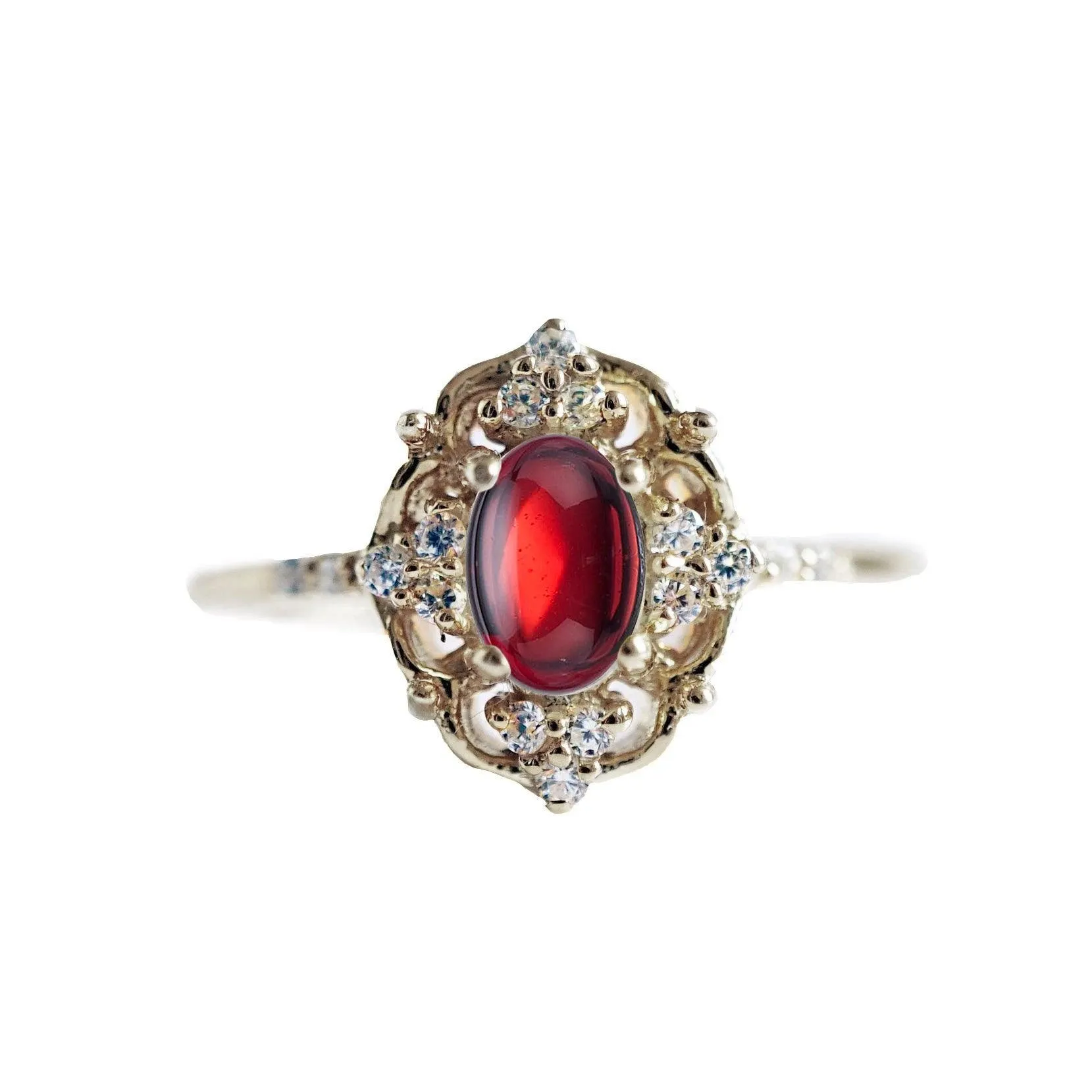 10K Cosmic Garnet Ring