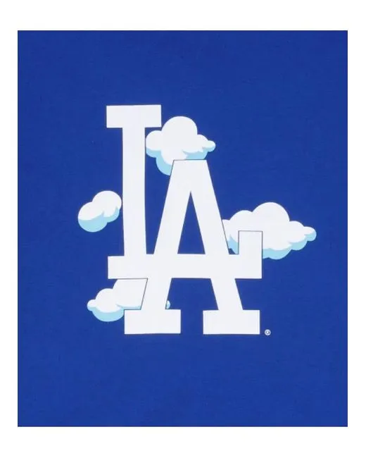 [13090888] Los Angeles Dodgers "Cloud" Blue Men's T-shirts