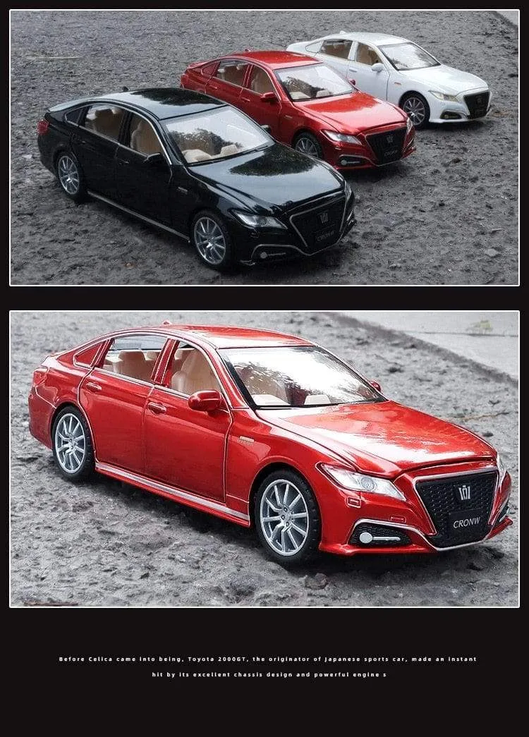 1:32 New TOYOTA CROWN Alloy Car Model Die Cast Classic Luxury Car Favorites Gift Kids Toys Free Shipping Original Box