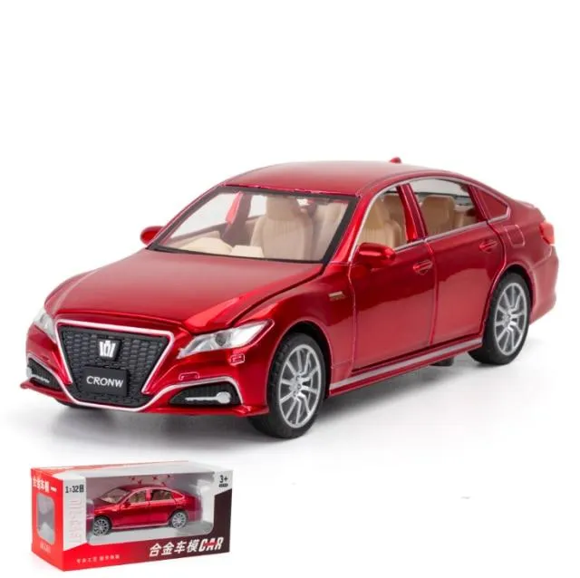 1:32 New TOYOTA CROWN Alloy Car Model Die Cast Classic Luxury Car Favorites Gift Kids Toys Free Shipping Original Box