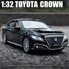 1:32 New TOYOTA CROWN Alloy Car Model Die Cast Classic Luxury Car Favorites Gift Kids Toys Free Shipping Original Box