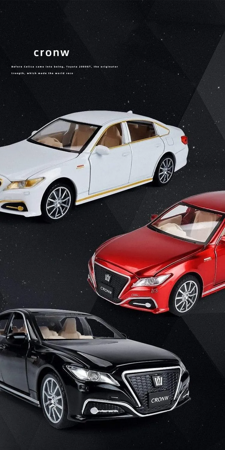 1:32 New TOYOTA CROWN Alloy Car Model Die Cast Classic Luxury Car Favorites Gift Kids Toys Free Shipping Original Box