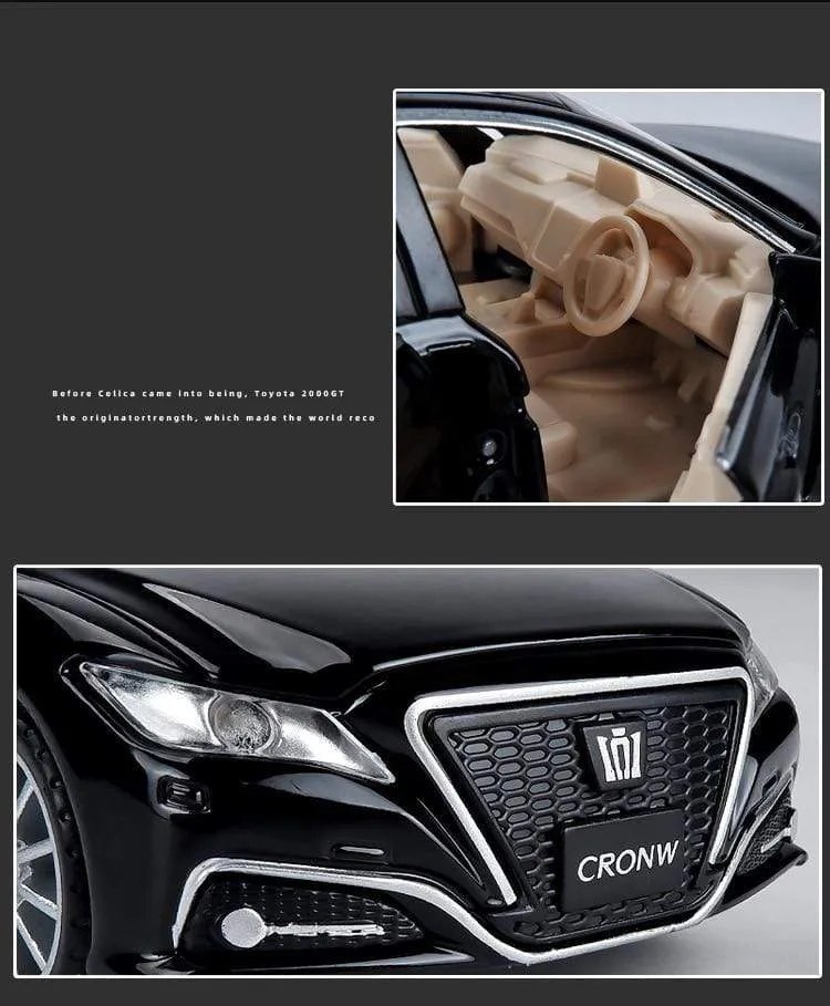 1:32 New TOYOTA CROWN Alloy Car Model Die Cast Classic Luxury Car Favorites Gift Kids Toys Free Shipping Original Box