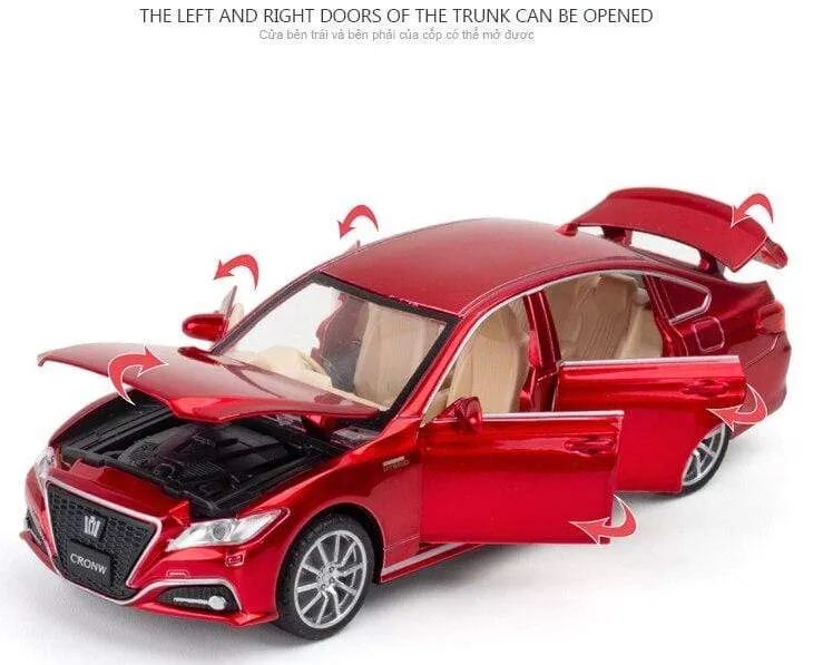 1:32 New TOYOTA CROWN Alloy Car Model Die Cast Classic Luxury Car Favorites Gift Kids Toys Free Shipping Original Box