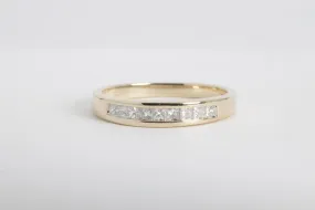 14k Yellow Gold 0.27tcw Diamond Wedding Band Size 6.75 (2.50g.)