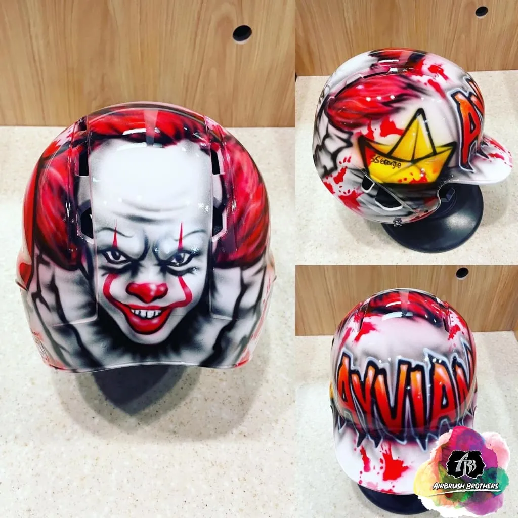 Airbrush Pennywise Design (Full Helmet)