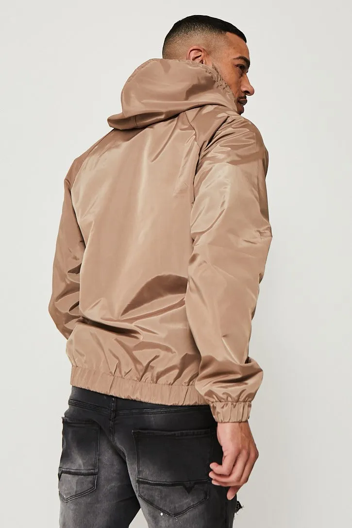 Allenbury Pullover Windbreaker Jacket - Stone