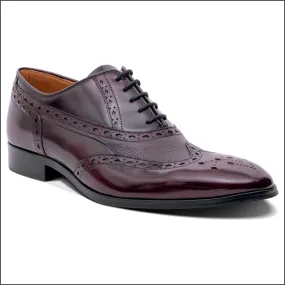 Barker Bampton - Burgundy Hi-Shine/Grain Oxford Brogue*