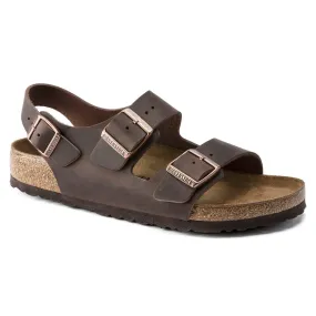 BIRKENSTOCK Men's Milano Oiled Leather (Habana - Regular Fit)