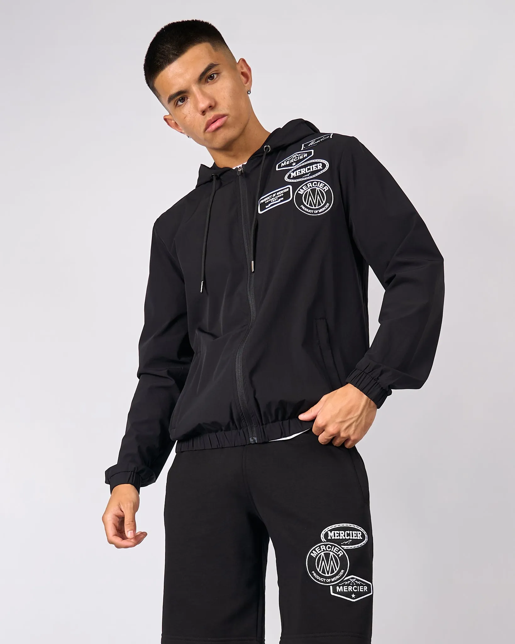 Black Mercier Mono Windbreaker