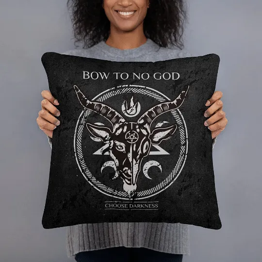 Black Soft Goth Pillow / Soft Goth Design / Alternative Decor