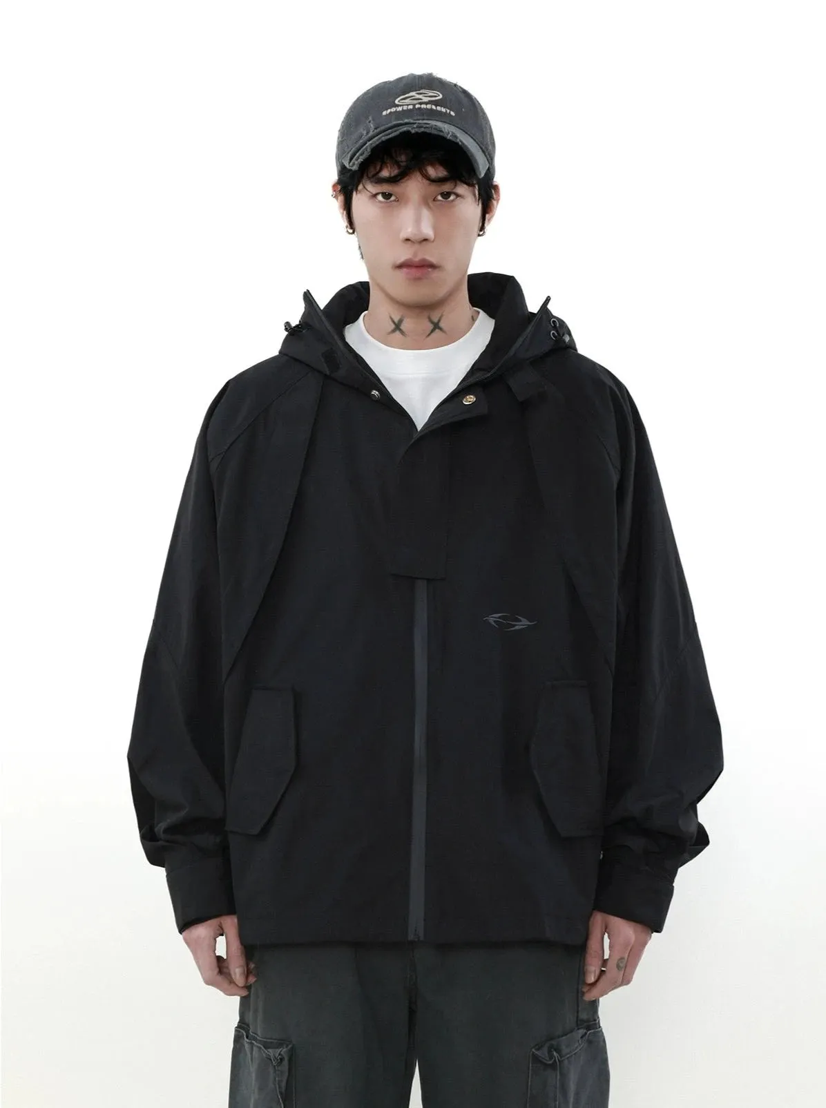 Boxy Cut Windbreaker Jacket