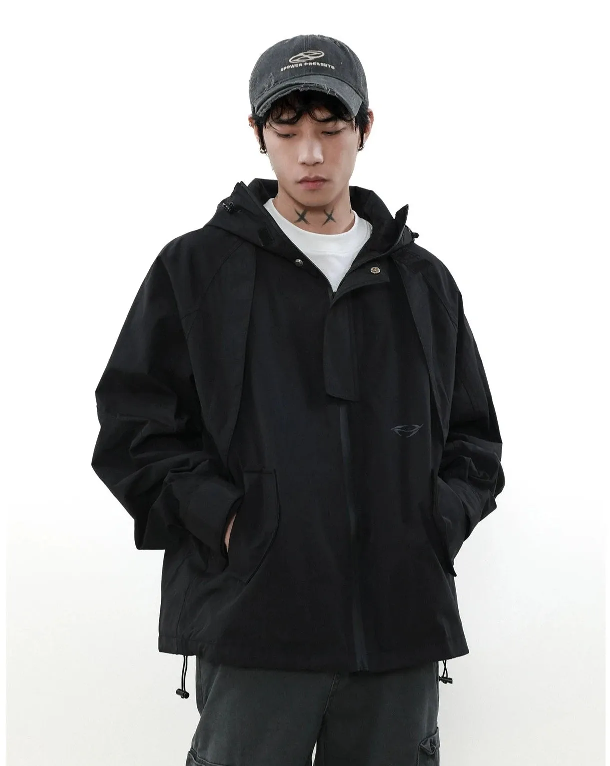 Boxy Cut Windbreaker Jacket