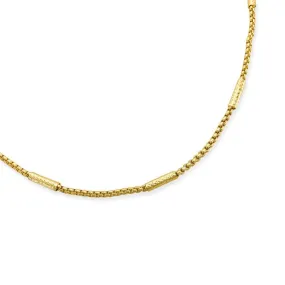 Brass YGP 18Round Box Chain with Bar Stations