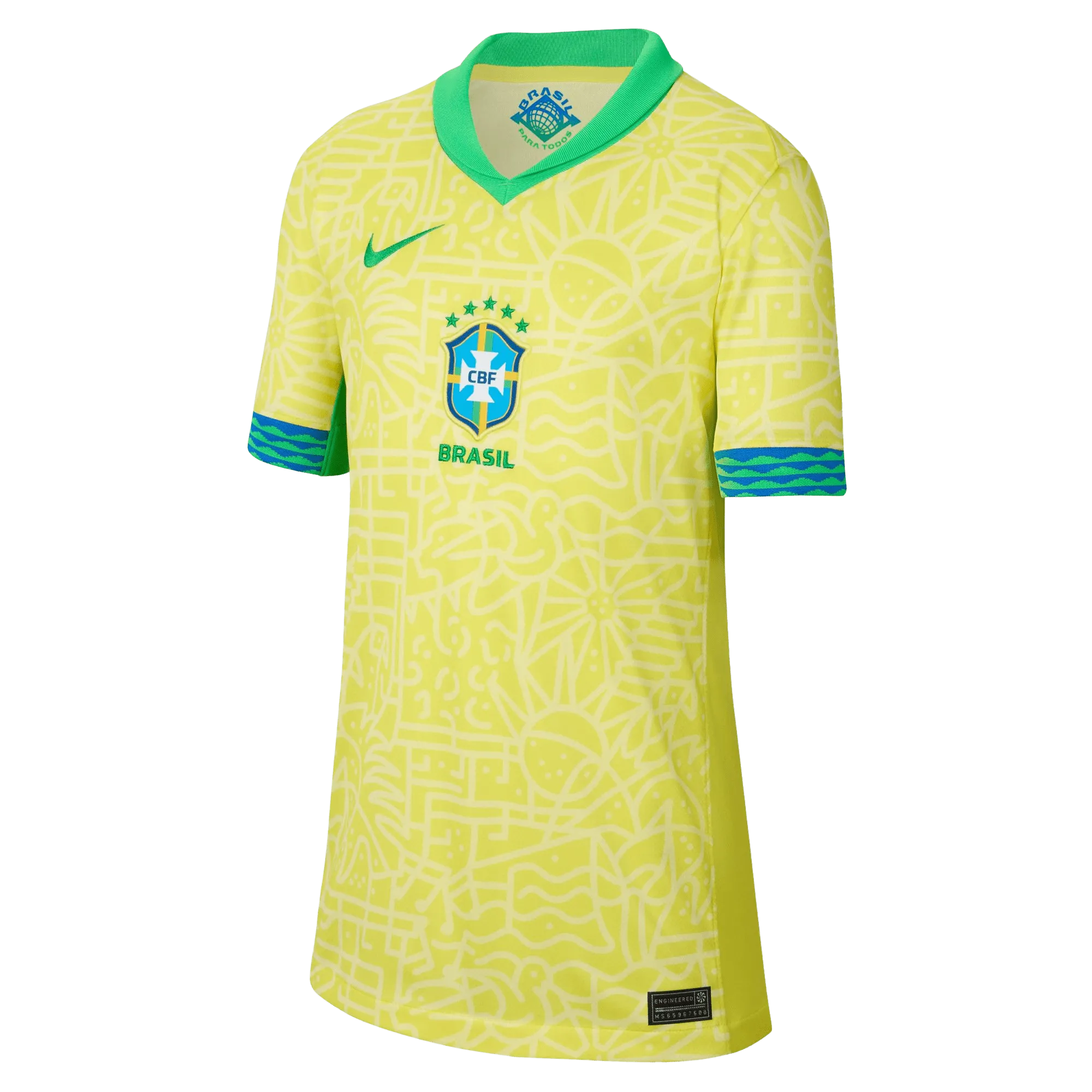 Brazil National Kids Home Jersey 2024