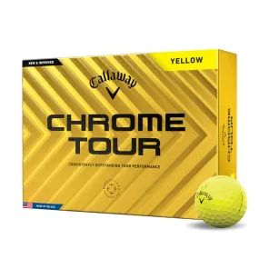 Callaway Balles Chrome Tour Yellow 2024