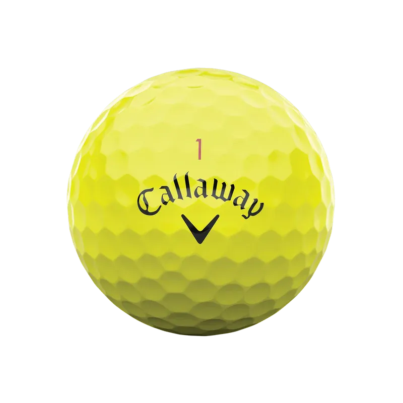 Callaway Balles Chrome Tour Yellow 2024