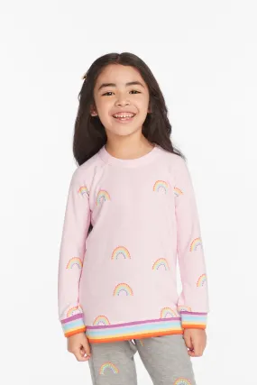 Chaser All Over Rainbow Girls Pullover