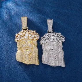 Crown of Leaves Jesus Pendant