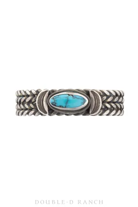 Cuff, Coil Twist Wire, Turquoise, Hallmark, Contemporary, 3509