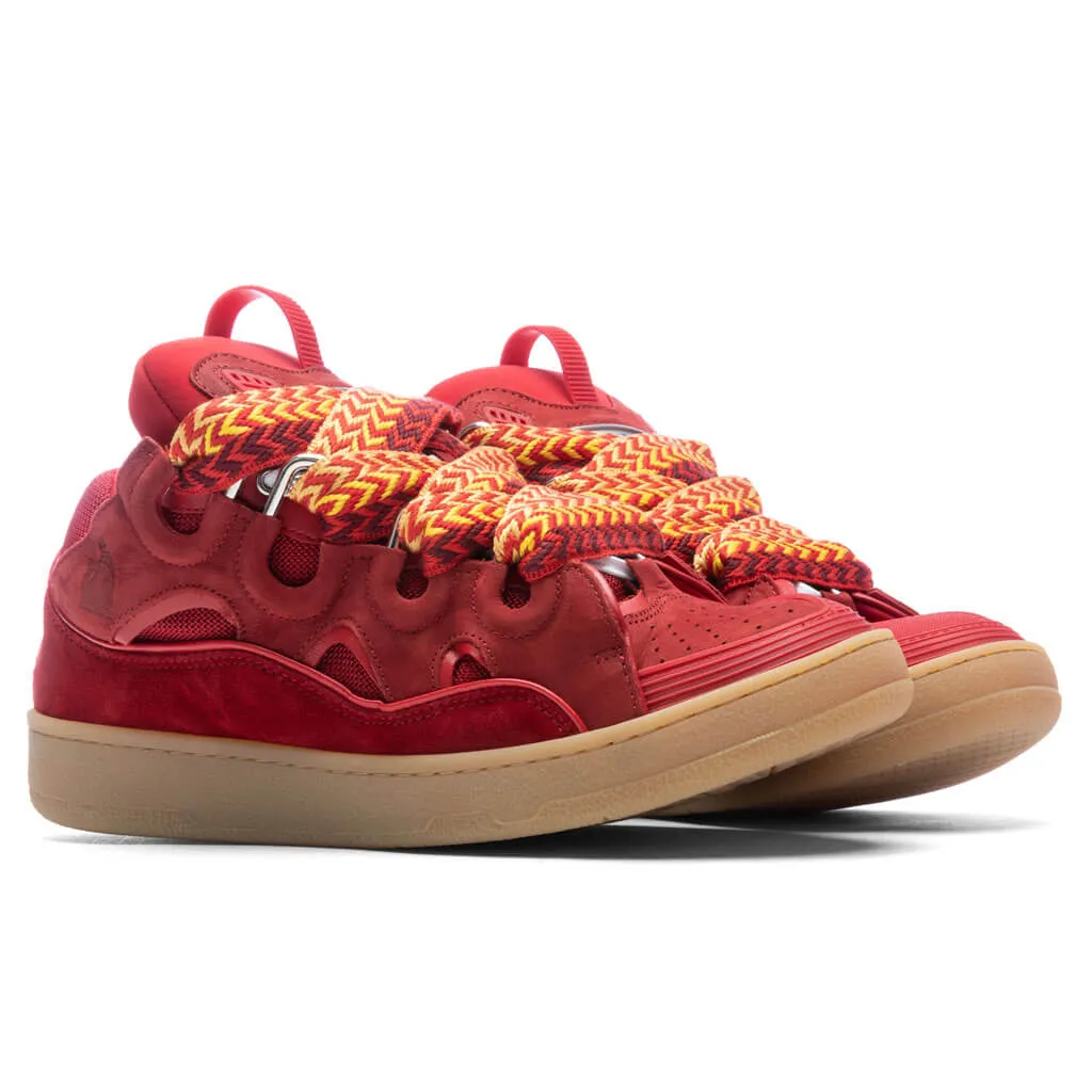 Curb Sneakers - Poppy Red