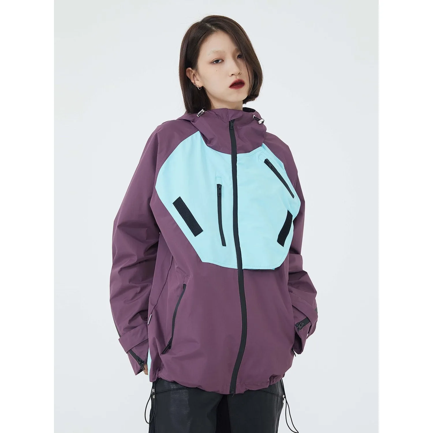 Cutout Style Windbreaker Jacket