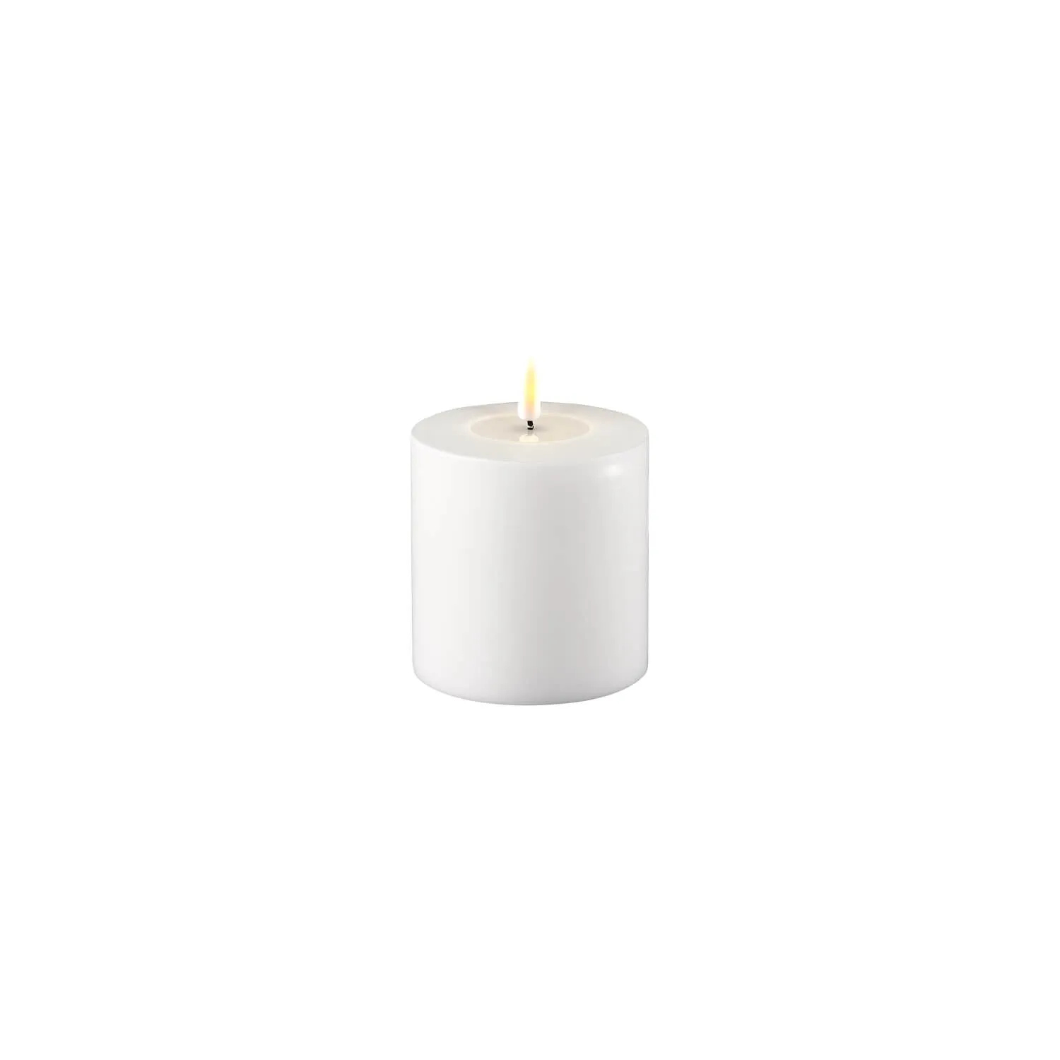 Deluxe LED Candle 10cm x 10cm - White