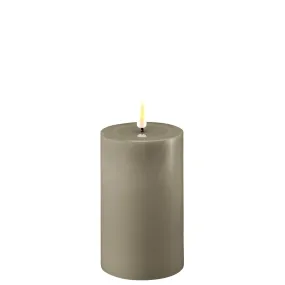 Deluxe LED Candle 7.5cm x 12.5cm - Sand