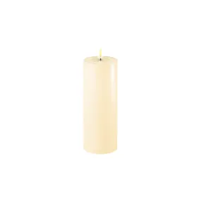 Deluxe LED Candle 7.5cm x 20cm - Cream