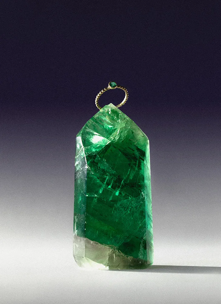 Edie emerald may birthstone 14k gold