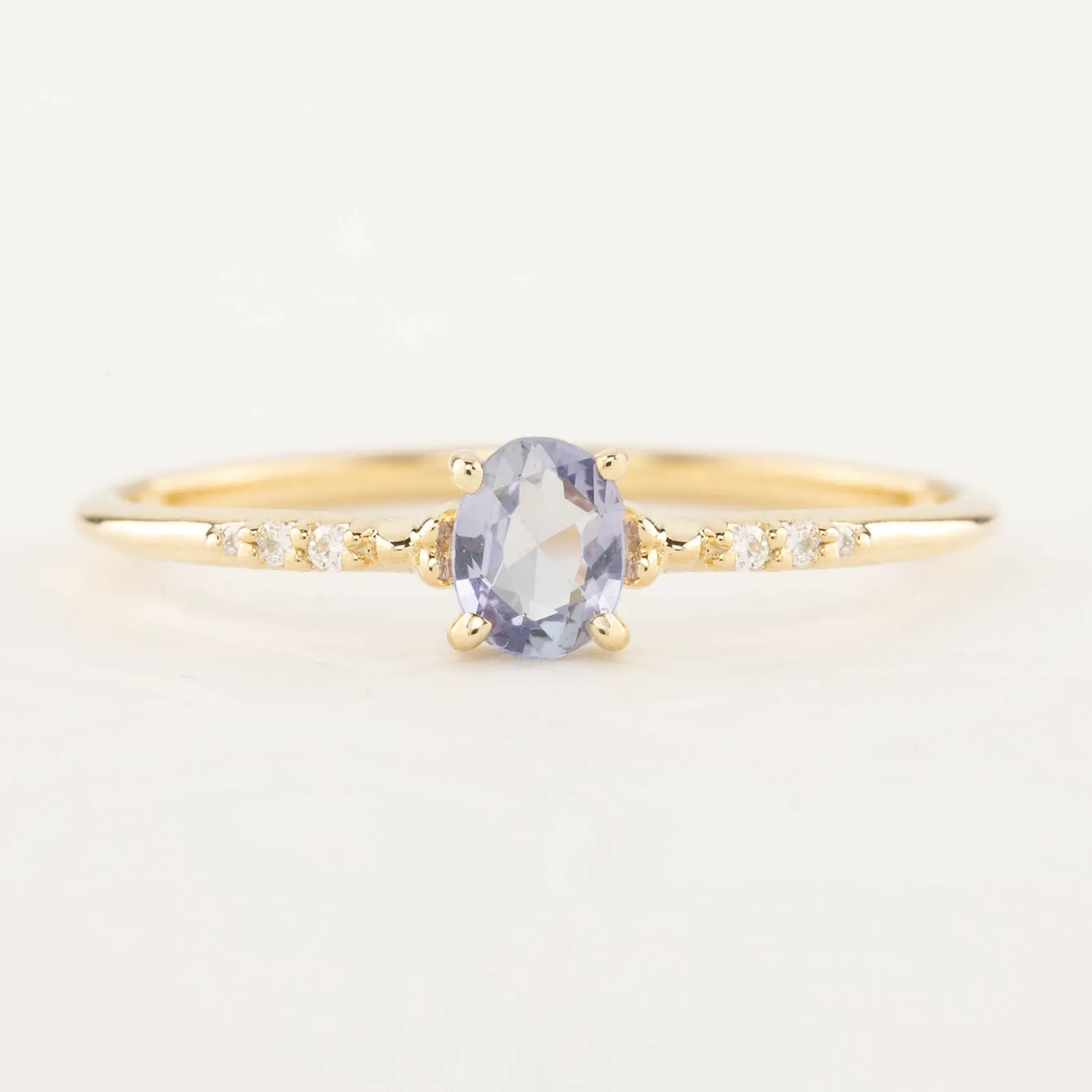 Eloise Ring - 5x4mm 0.40ct Unheated Blue Sapphire