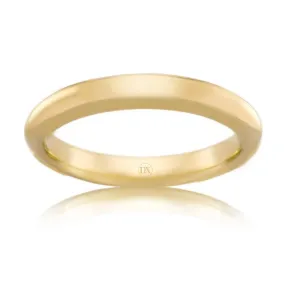 Full Dome 3mm - 18ct Yellow Gold