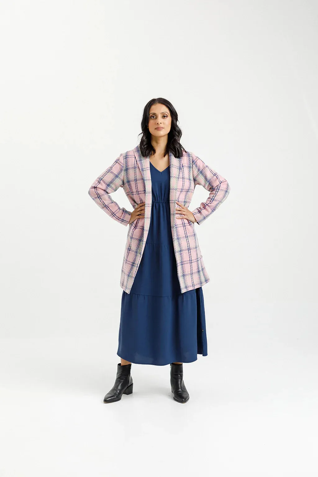 Haley Coat | Pink Plaid