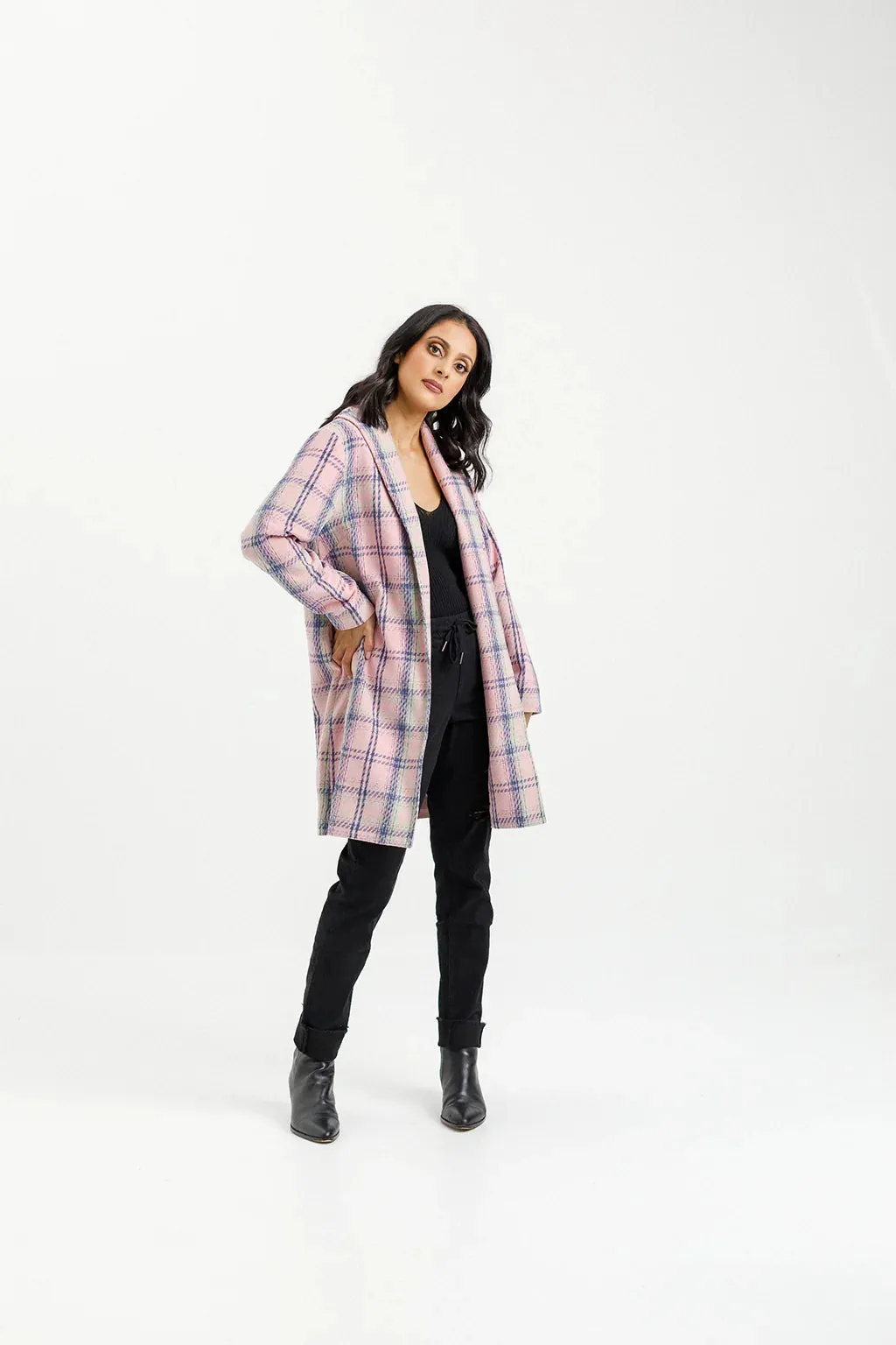 Haley Coat | Pink Plaid