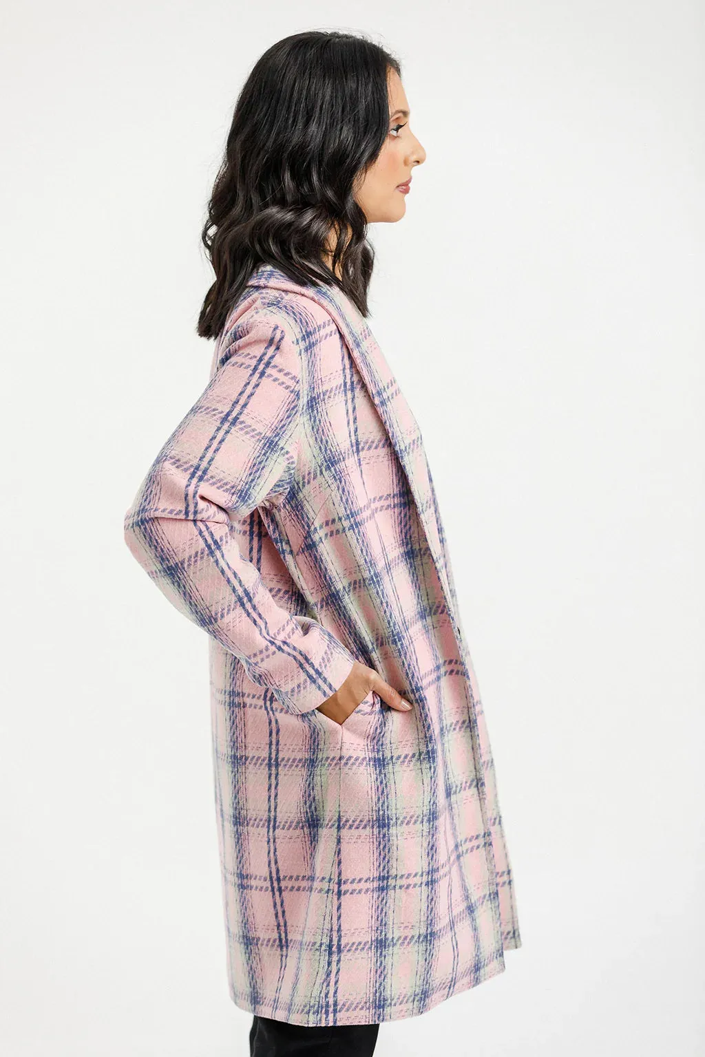 Haley Coat | Pink Plaid