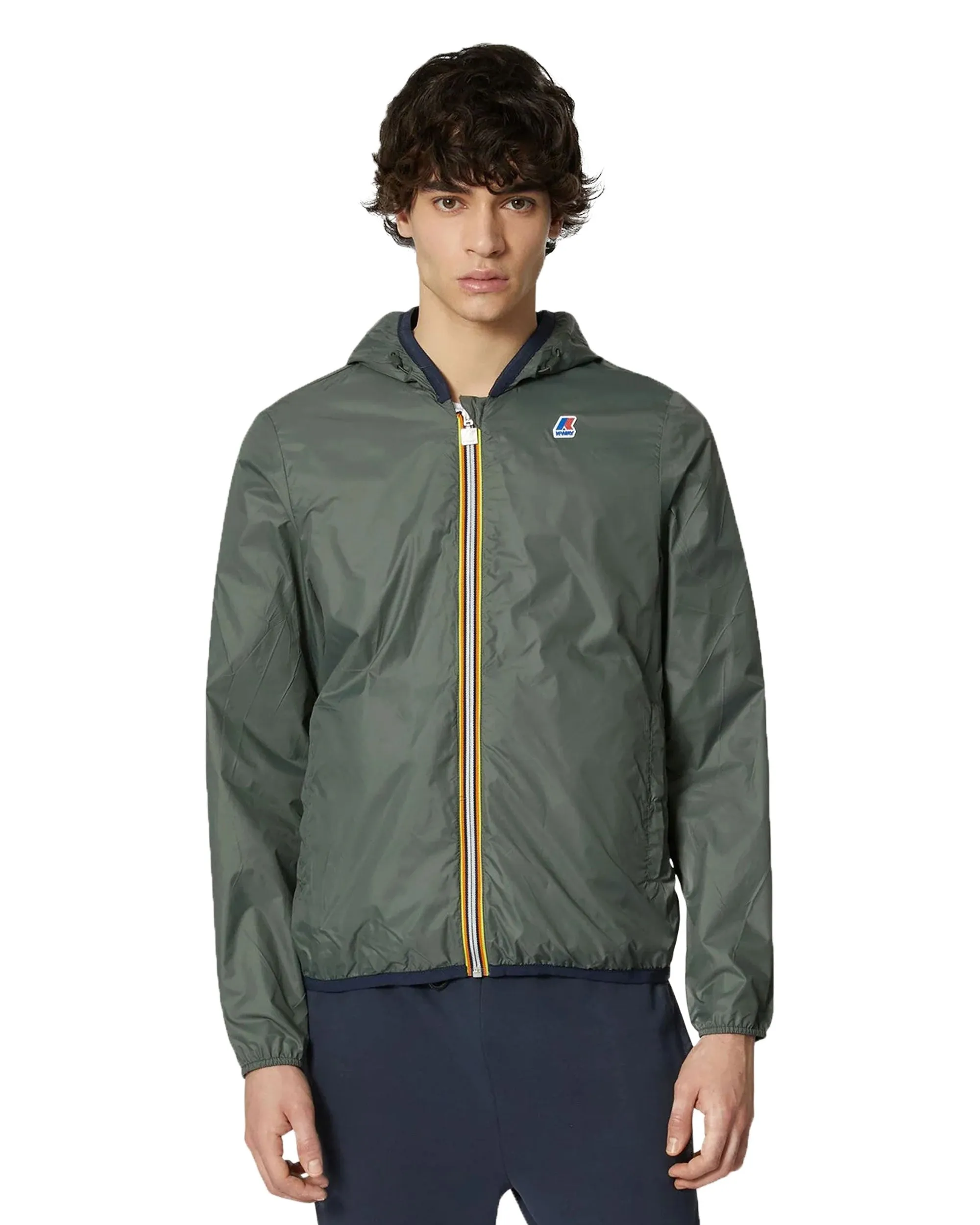 K-Way Jacques Plus.2 Double Blu Verde Militare