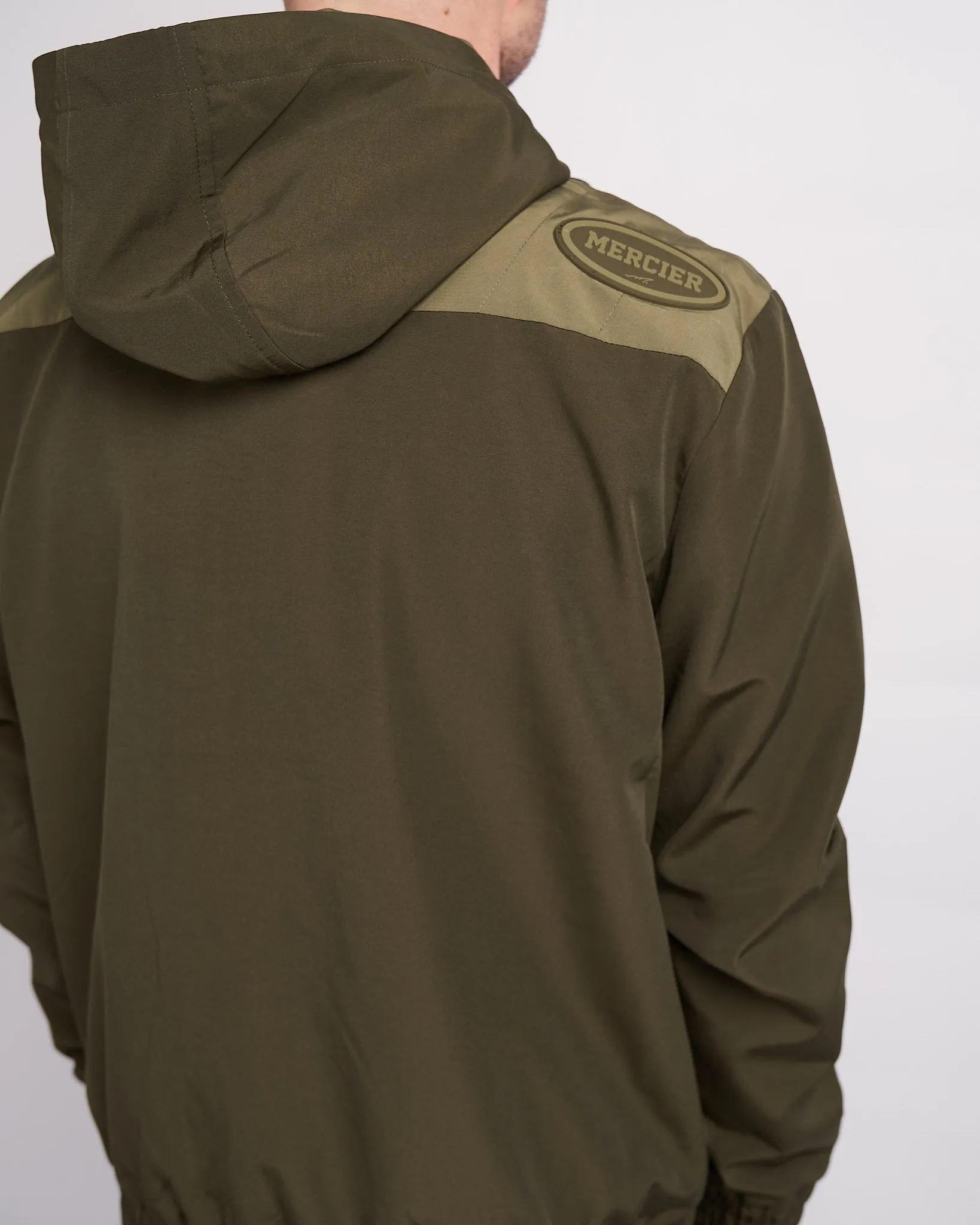 Khaki Utility Panelled Windbreaker