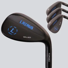 Lazrus Golf Wedges Set or Individual - Forged 50, 54, 58 | Gap, Sand, Lob Wedge (Right Hand)