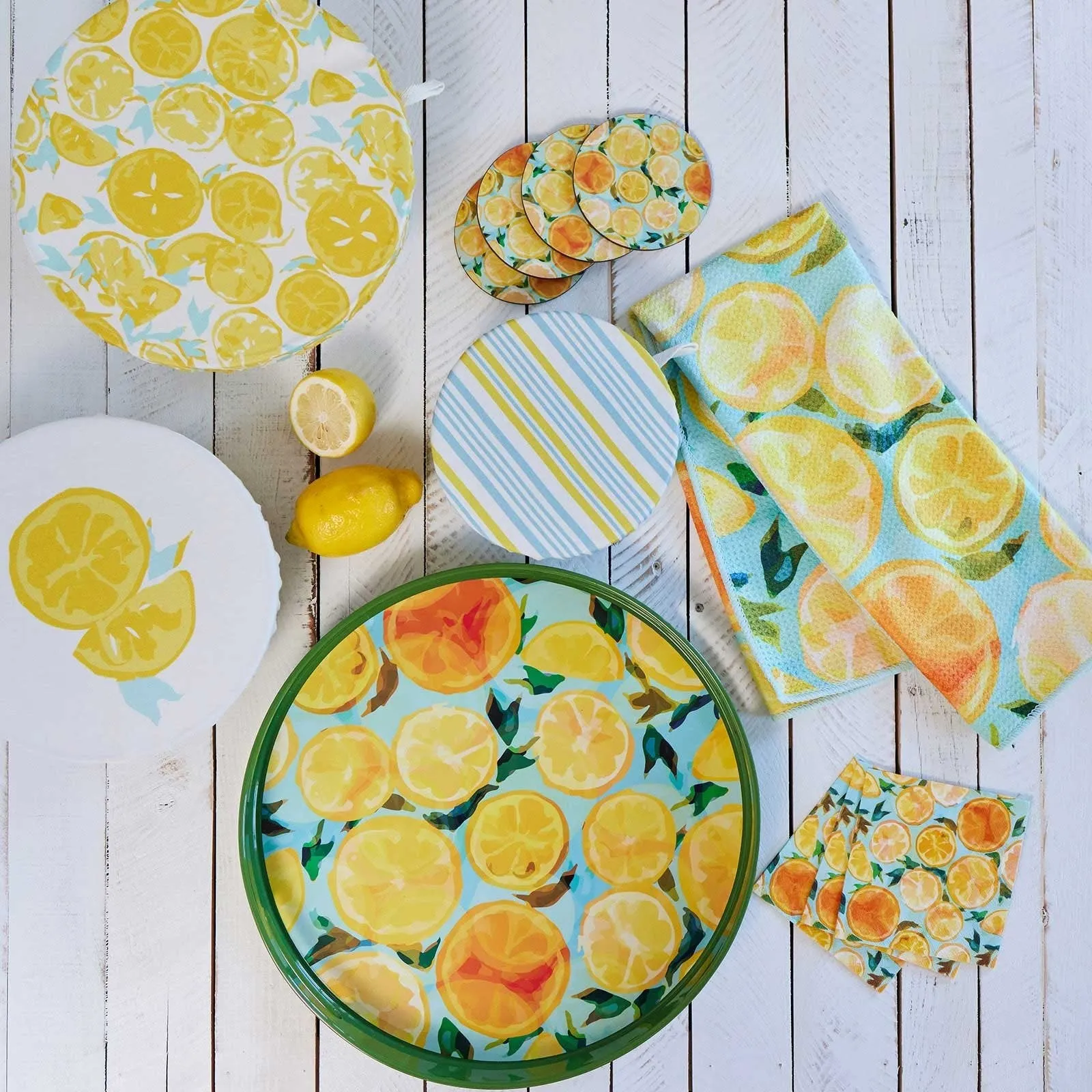 Lemon Slices Paper Cocktail Napkins (Pack of 20)