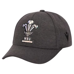 Macron Wales Rugby Baseball Logo Cap 23/24 - Grey