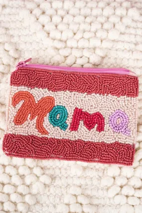 Mama beaded clutch