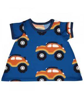 Maxomorra Nordic Car Doll Short Sleeved Dress