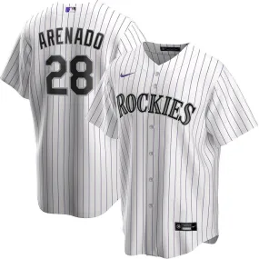 Men's Colorado Rockies Nolan Arenado Replica Home Jersey - White