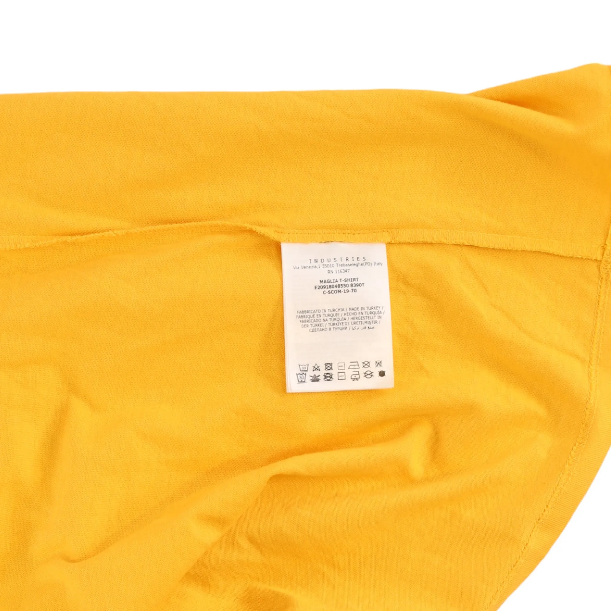 Men's Logo T-Shirt Yellow Size XXL