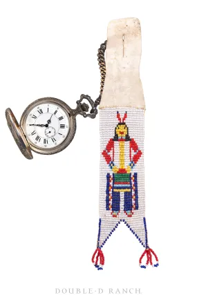 Miscellaneous, Artifact, Beaded Watch Fob, Plains, Vintage, Early 20th Century, 366