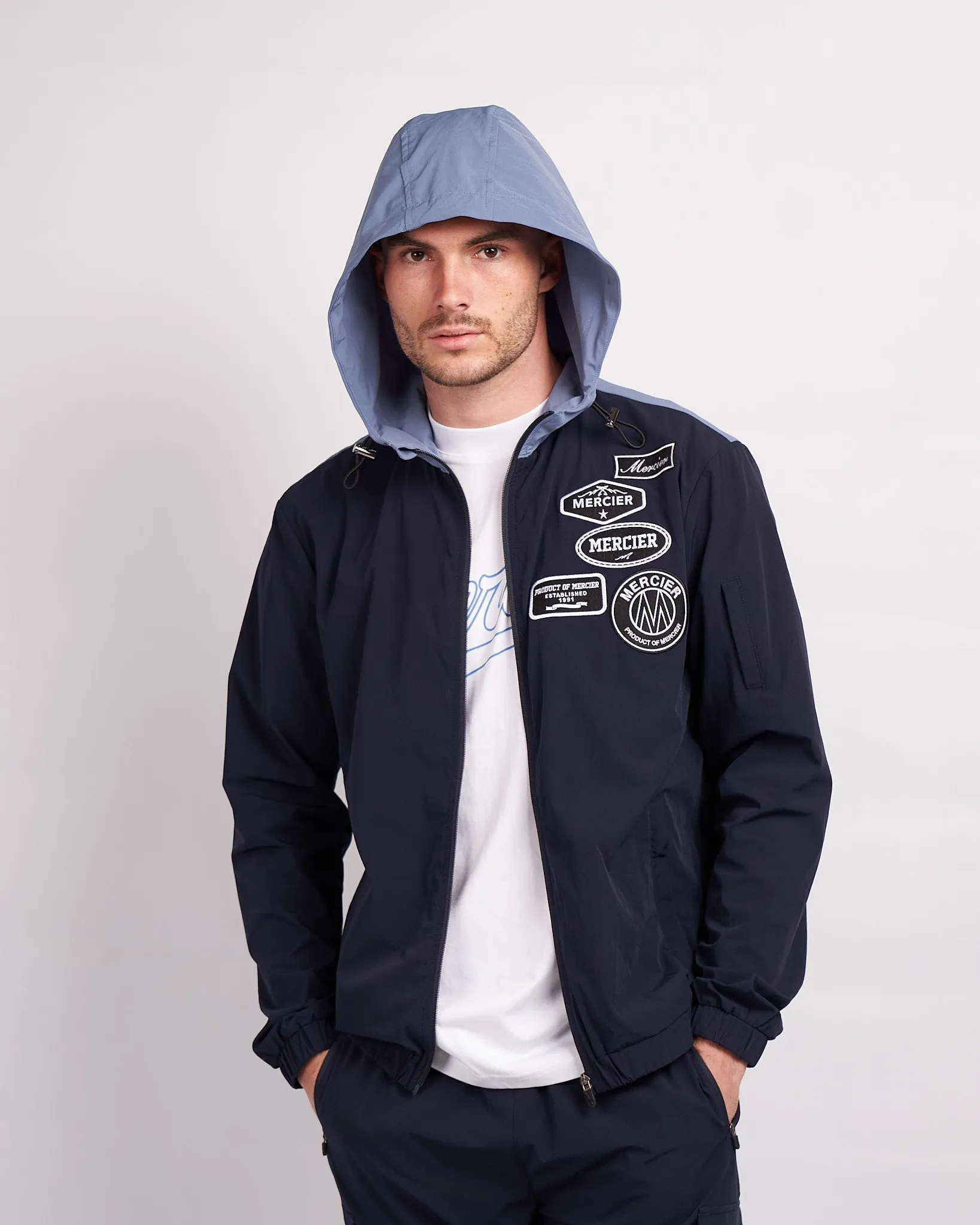 Navy Placid Blue Division Badge Windbreaker