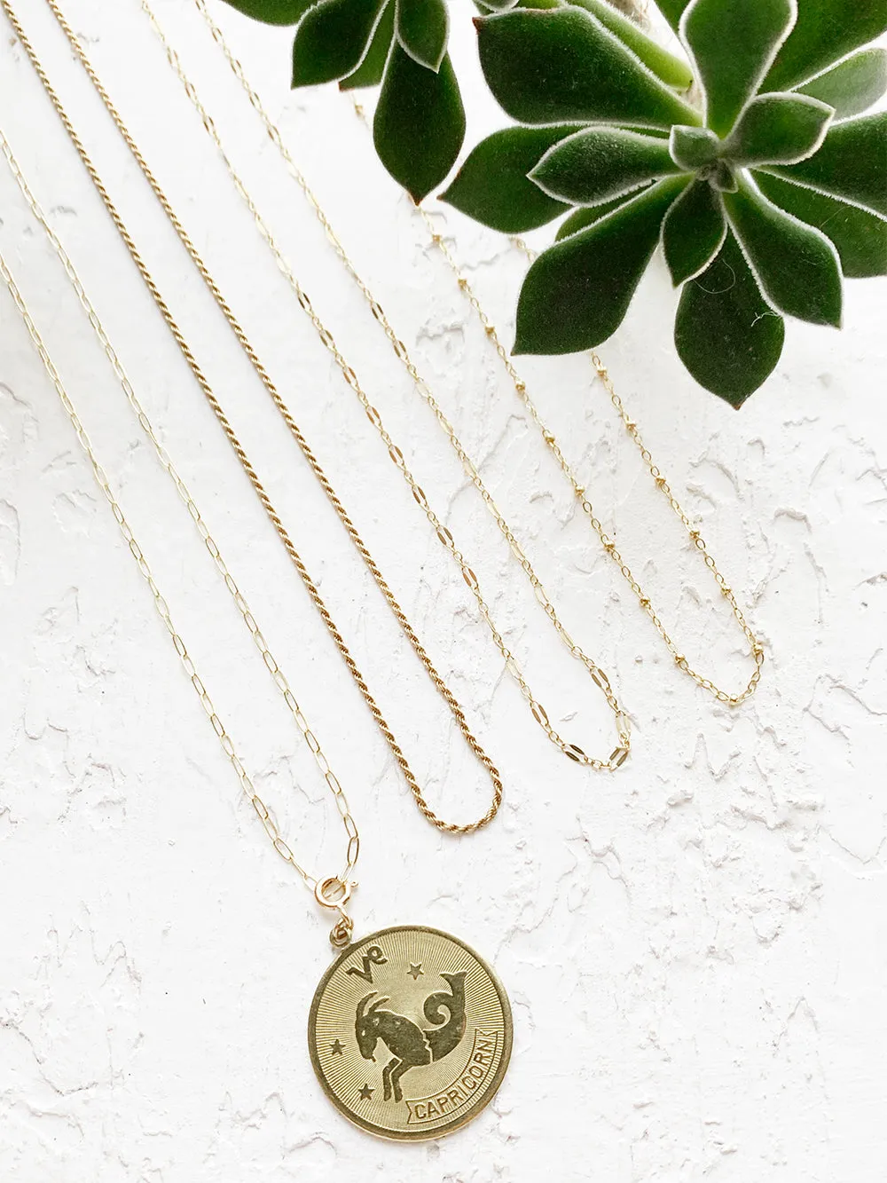 Nell | Dapped Long & Short Chain Gold Filled Necklace