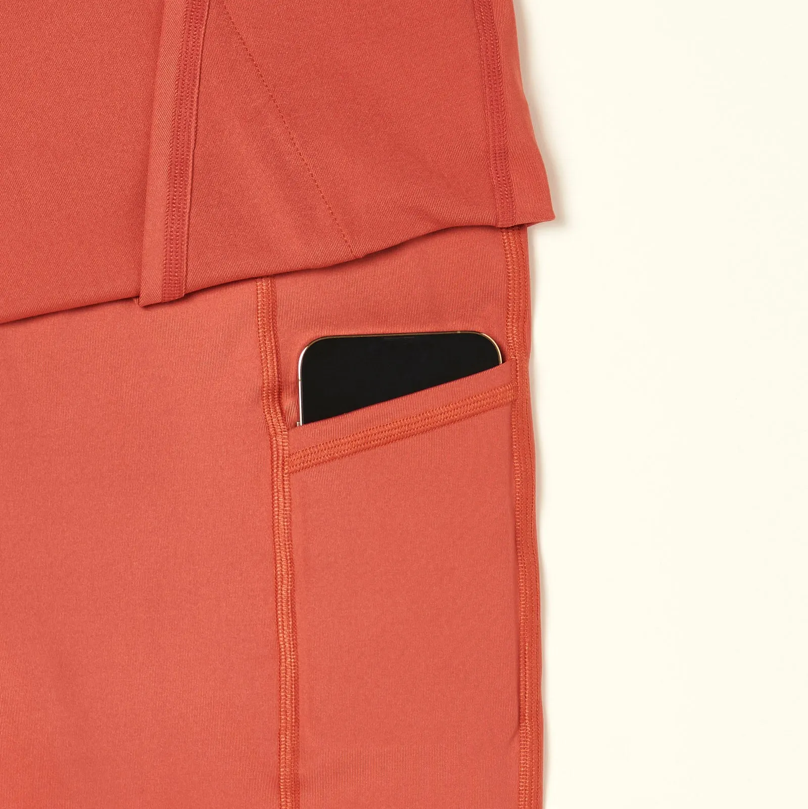 Over-Time Recycled Poly Double Layer Skort in Hotsauce