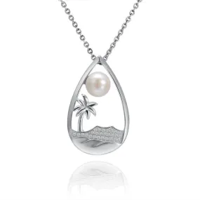 Pearl Diamond Head Pendant