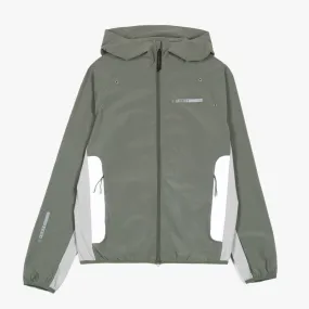 Price Hooded Windbreaker (Sage/Grey/White)